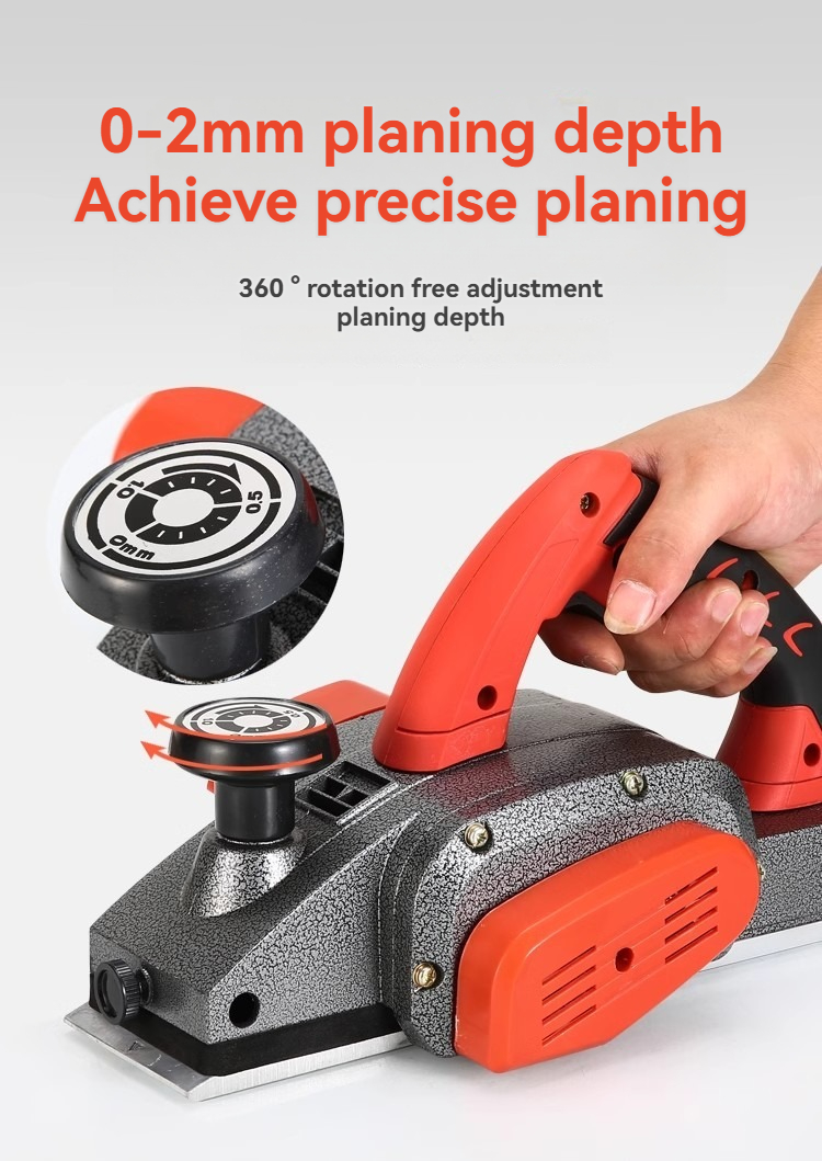 Planer Handheld Electric - Plaina Elétrica Portátil Multifuncional para Marcenaria