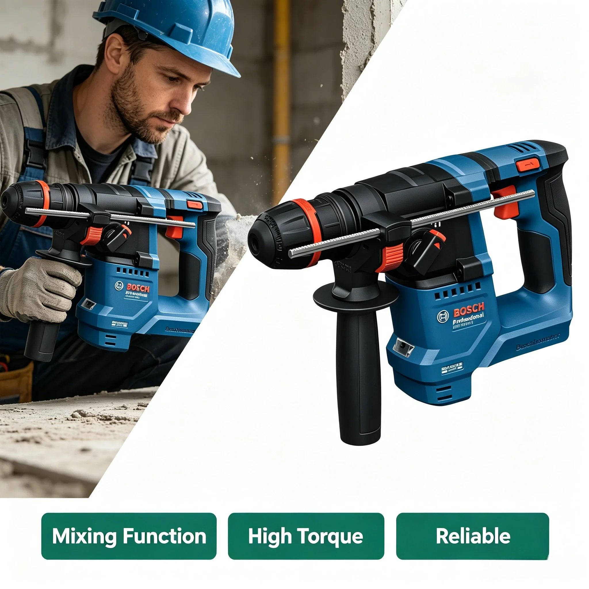 Martelo Rotativo Sem Fio BOSCH - Power Tools Professional avaliação e preço