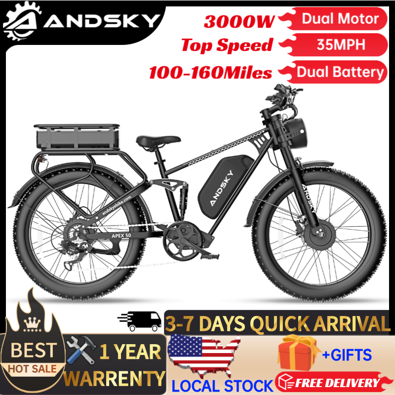 Bicicleta Elétrica ANDSKY Apex - Power Tools World avaliação e preço