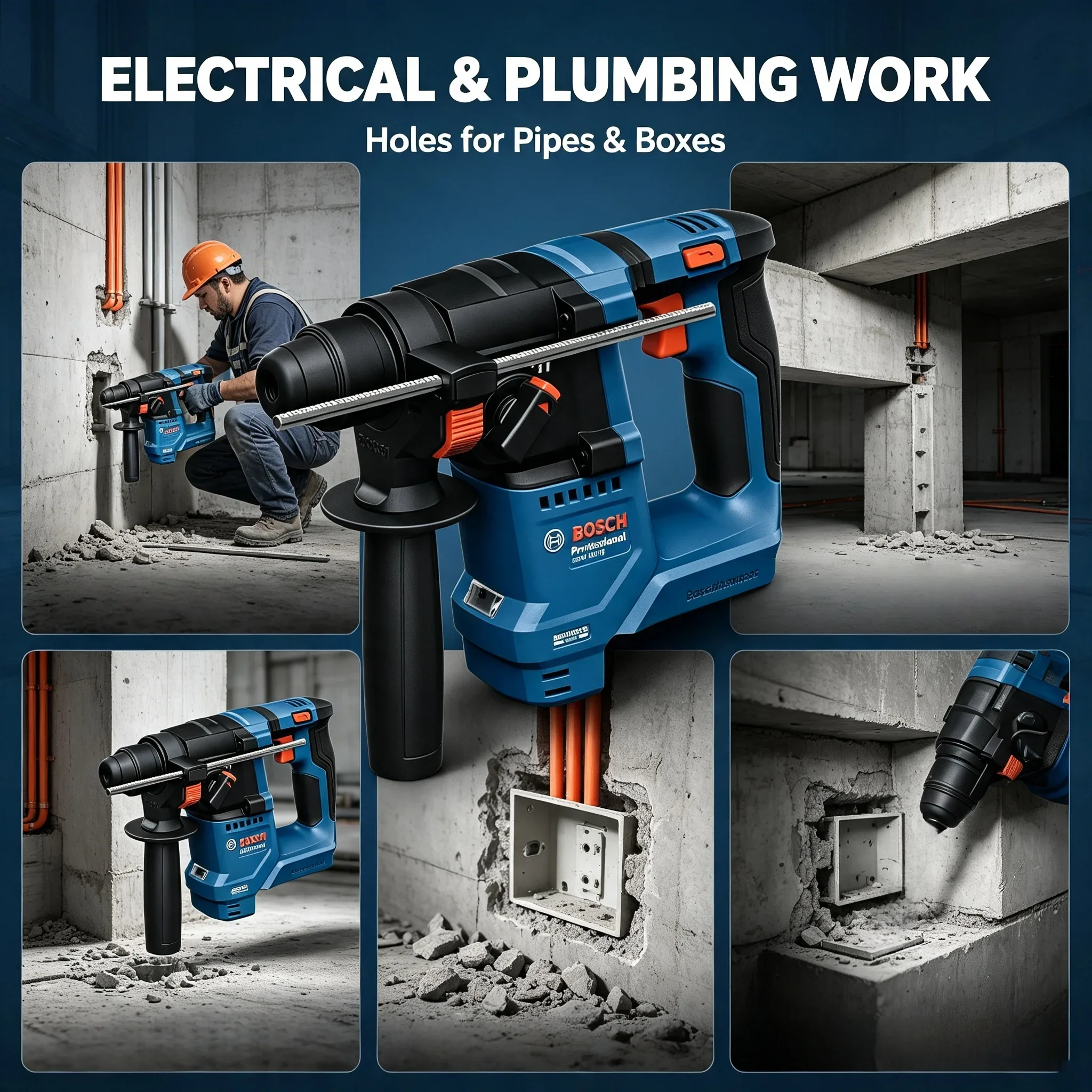 Martelo Rotativo Sem Fio Bosch - Power Tools Professional avaliação e preço